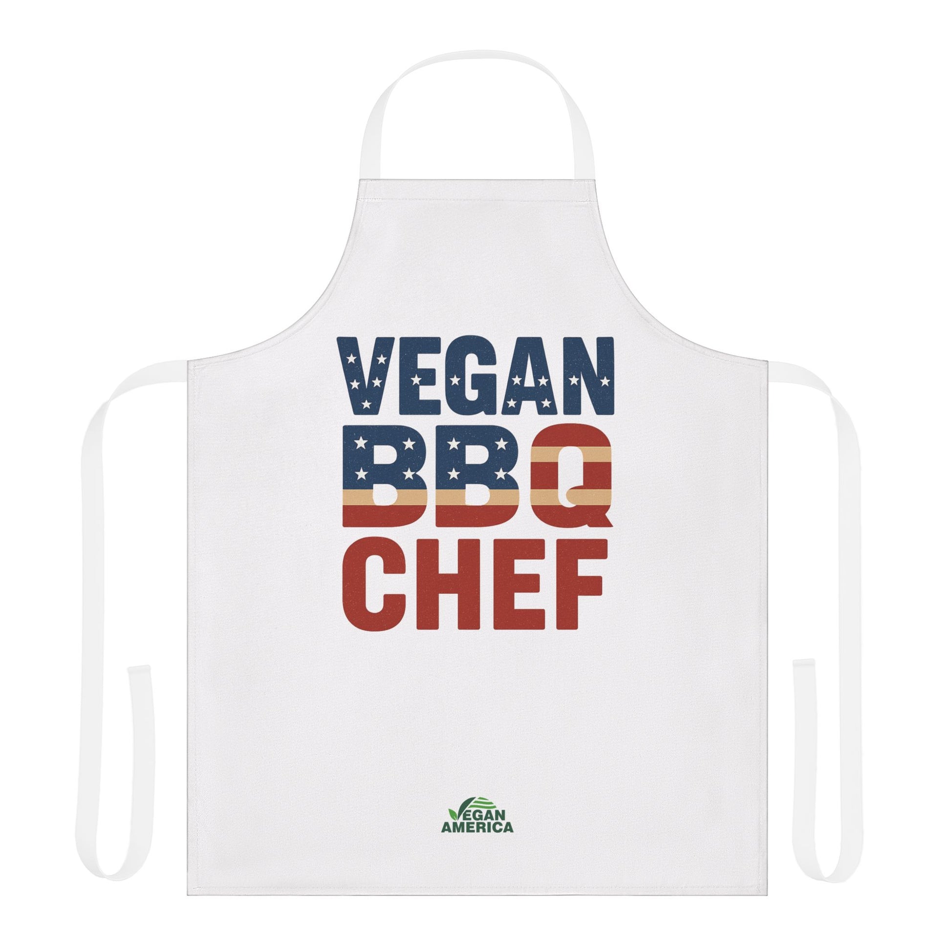 Vegan BBQ Chef Apron - 5 - Color Straps, Perfect Gift for Grilling Enthusiasts, Cooking Lovers, BBQ Parties, Summer Celebrations, Vegan Gifts - Vegan America