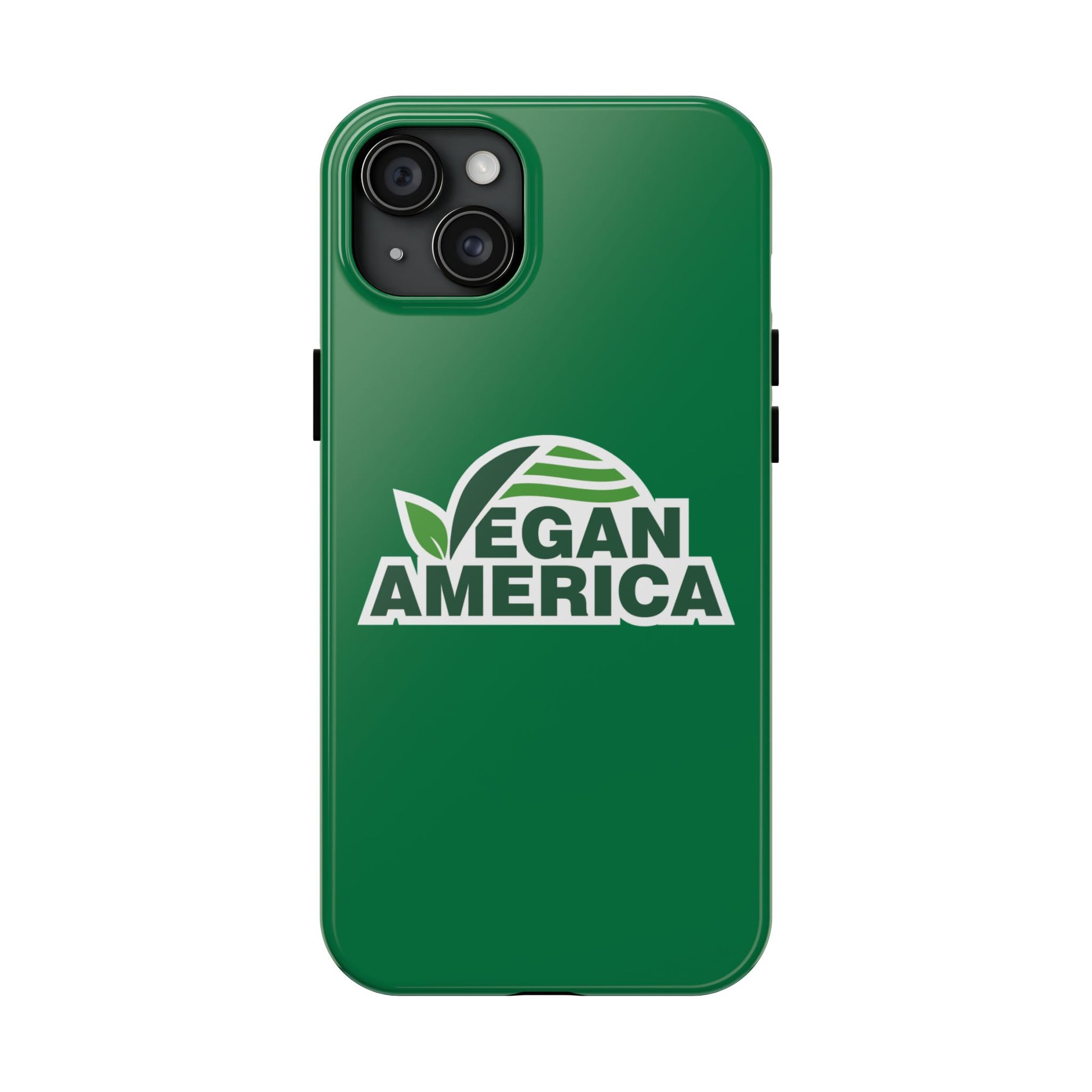 Vegan America Tough Phone Case — Green Protective Vegan Pride Cover - Vegan America