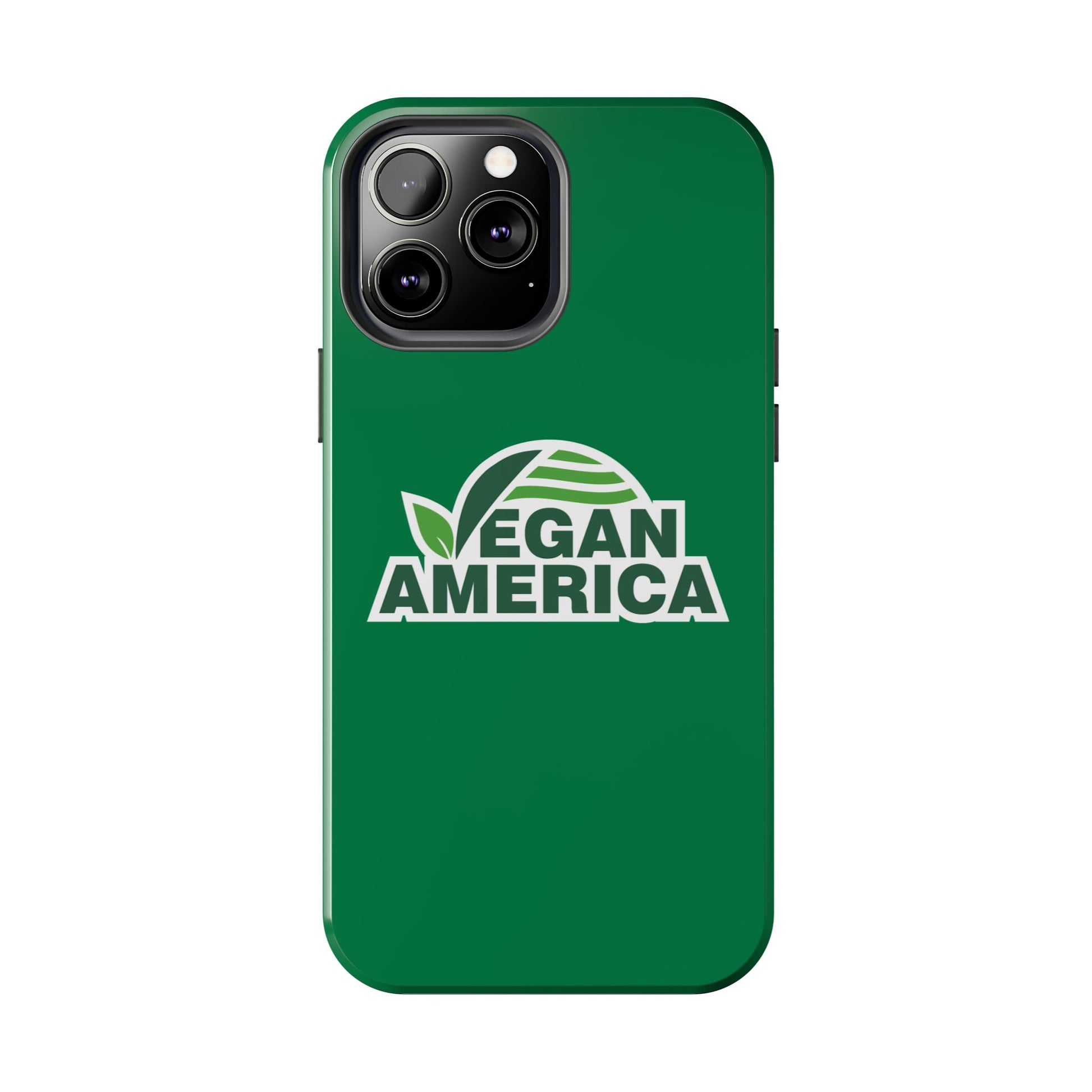 Vegan America Tough Phone Case — Green Protective Vegan Pride Cover - Vegan America