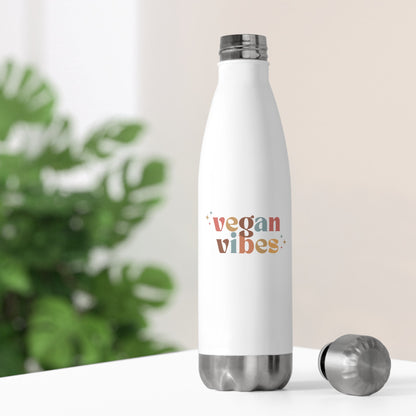 Vegan Vibes 20oz Insulated Water Bottle - Vegan America