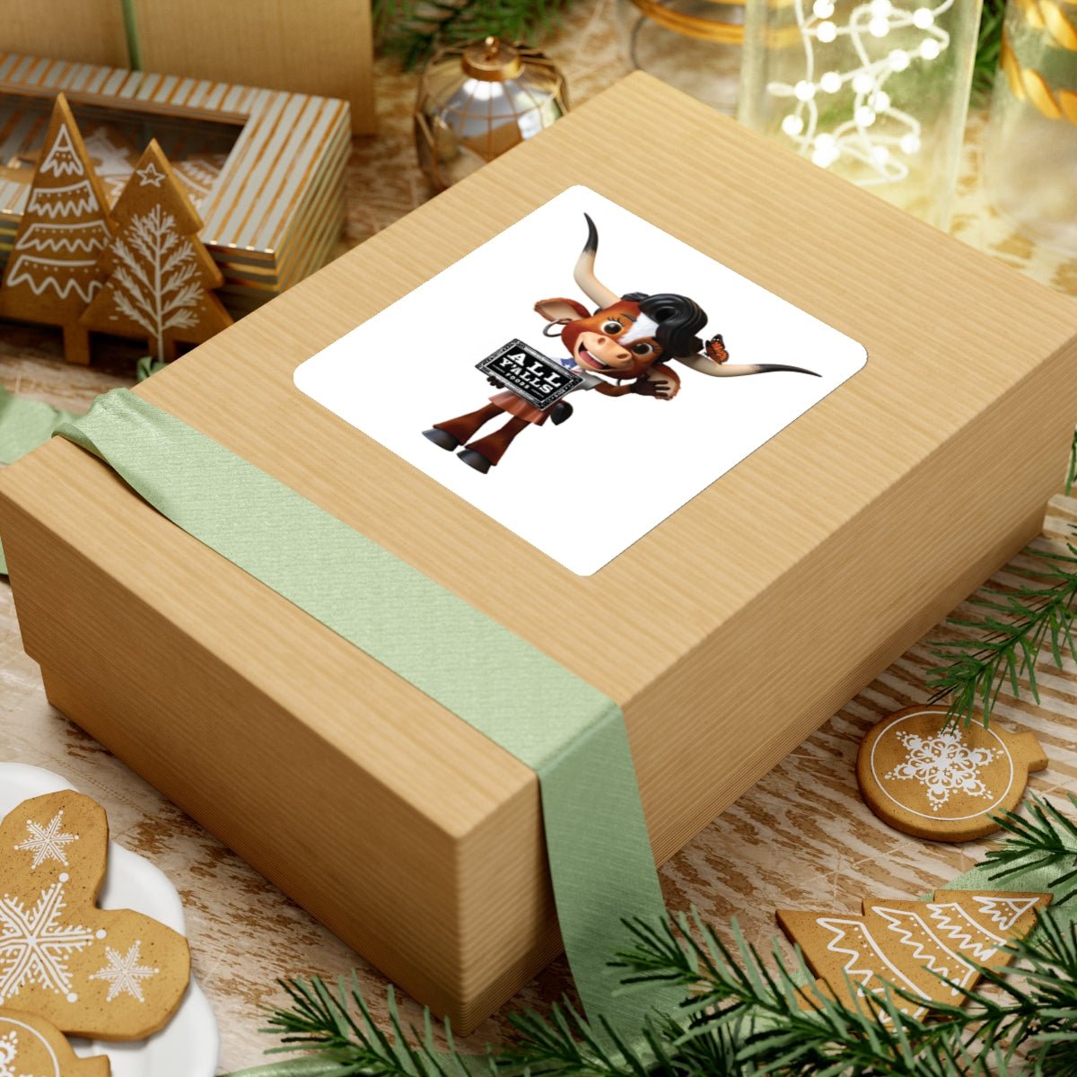 Kiss - Cut Stickers - Vegan America