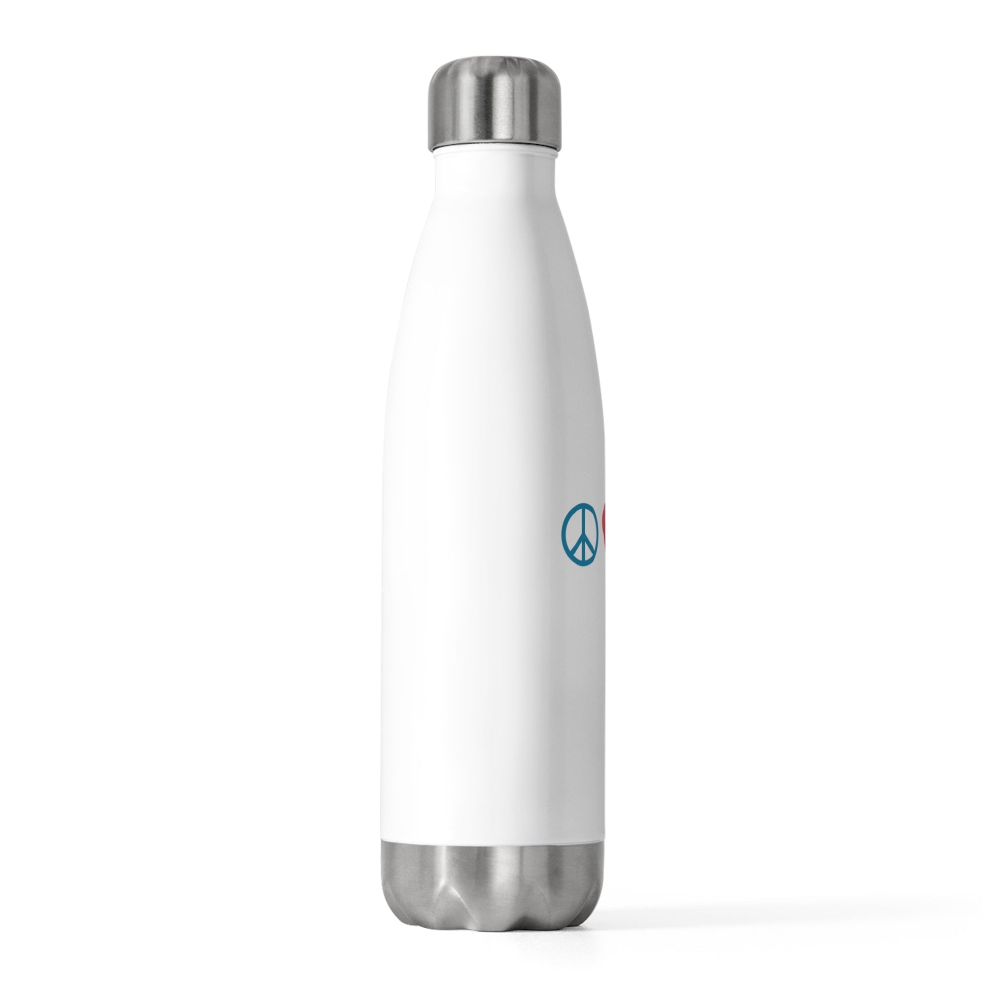Peace Love Vegan - 20oz Insulated Water Bottle - Vegan America
