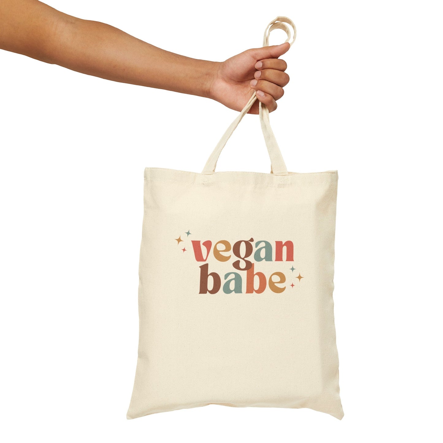 Vegan Babe - Cotton Canvas Tote Bag - Vegan America