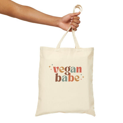 Vegan Babe - Cotton Canvas Tote Bag - Vegan America