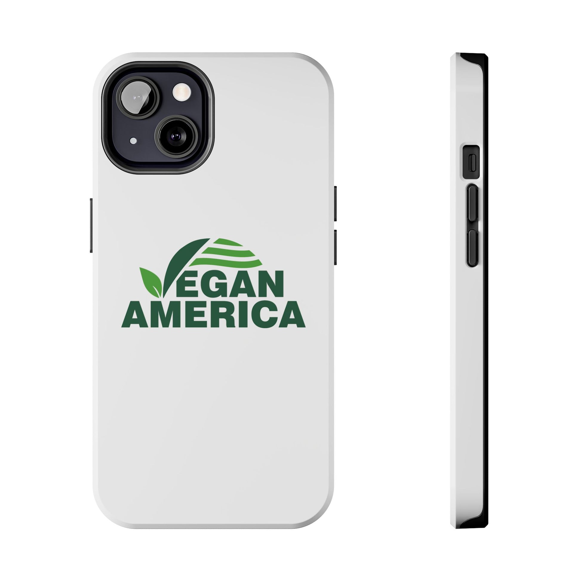 Vegan America Tough Phone Case — Eco - Friendly Plant Logo Protective Cover - Vegan America