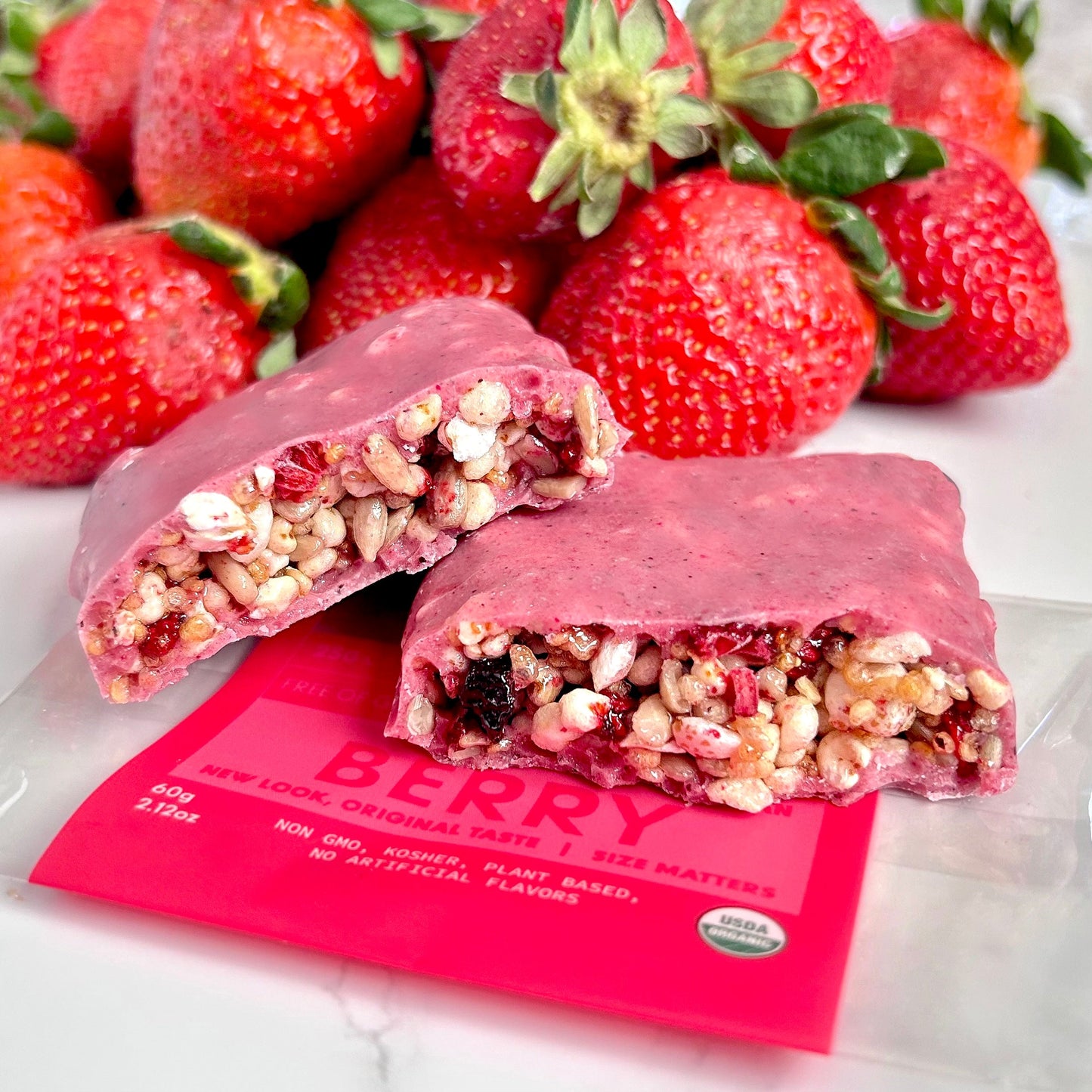 Mixed Berry Vegan Protein Nutritional Bars, Nut-Free