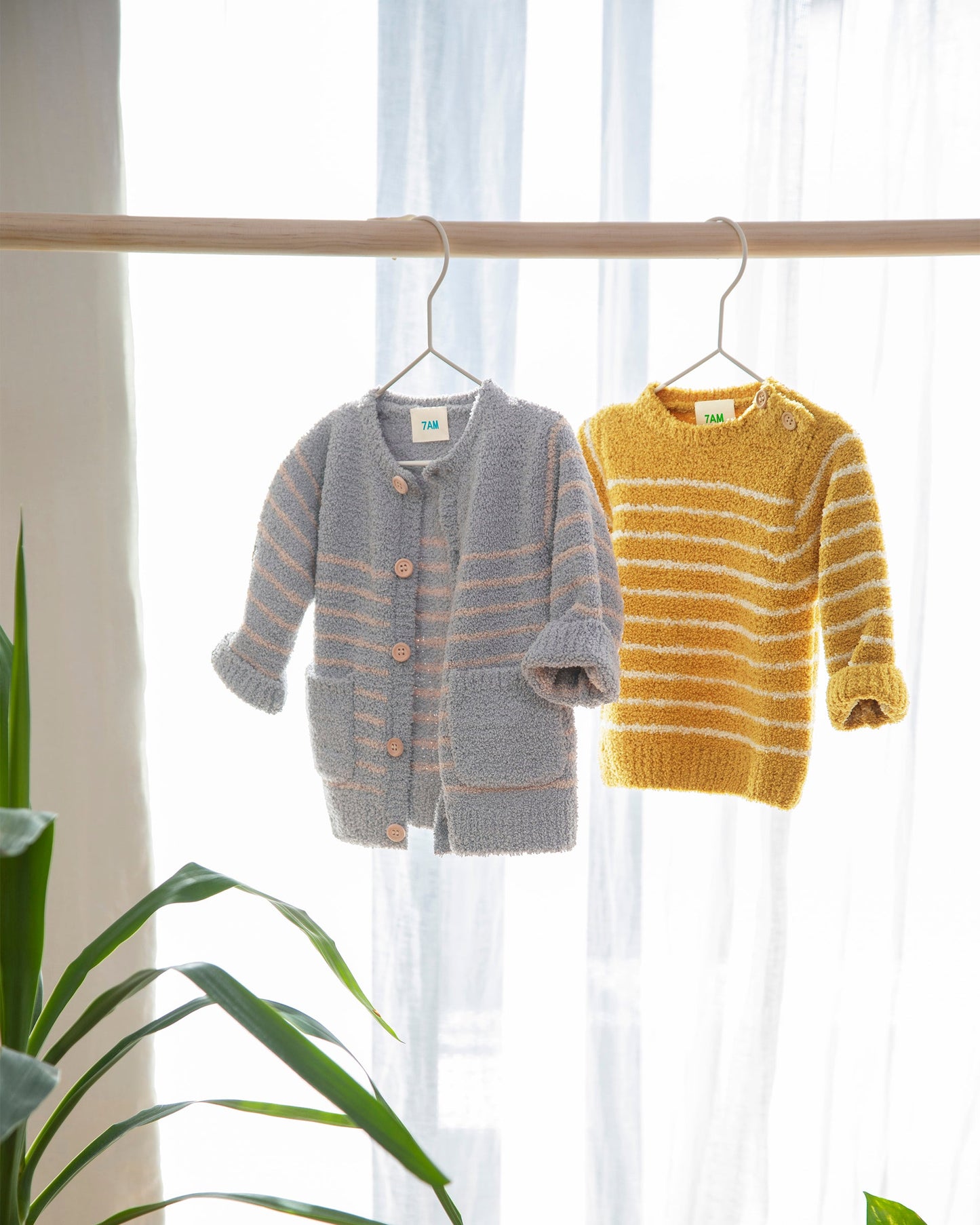 Long Sleeve Top Striped - Fuzzy