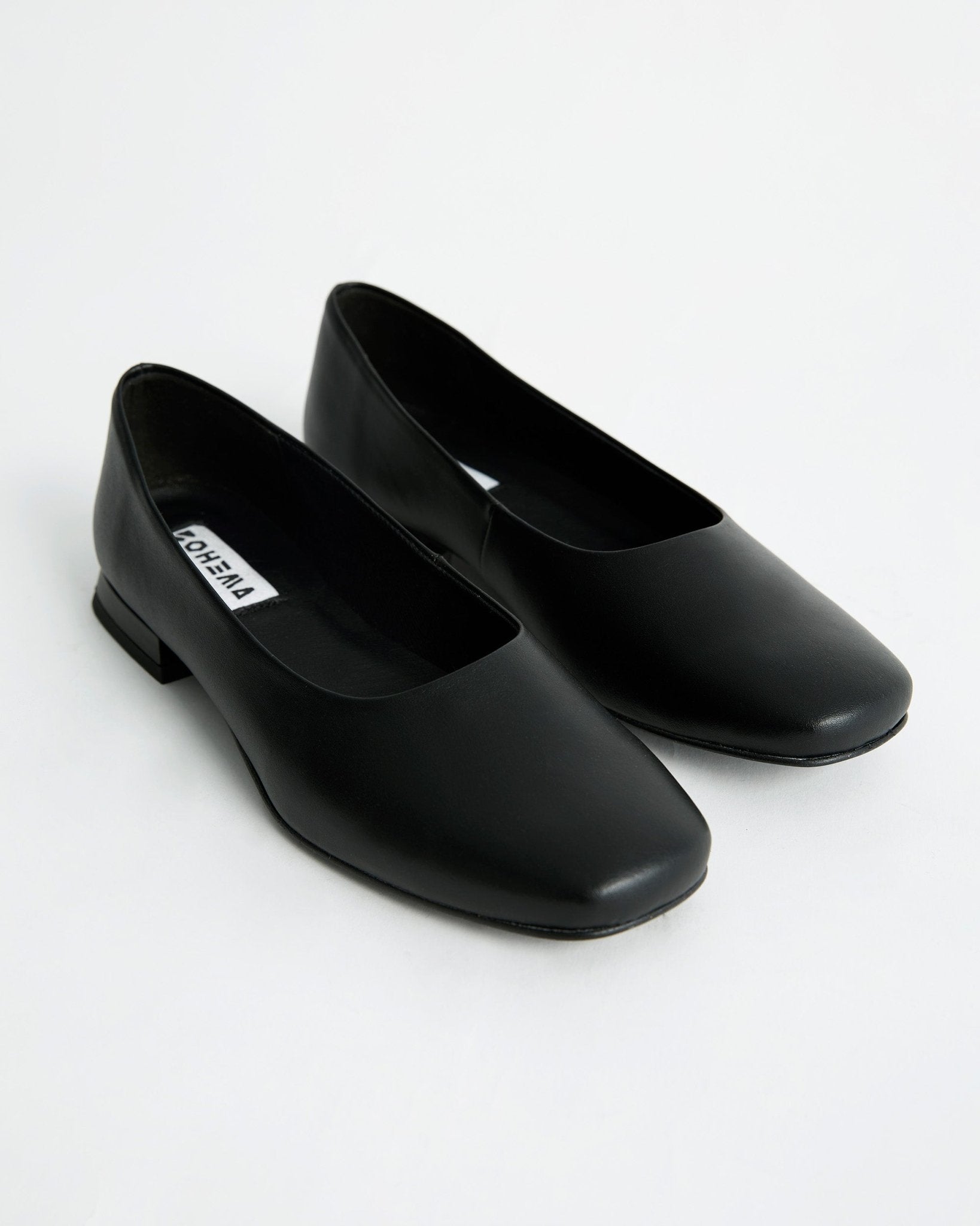 Black Diana Pumps black ballerinas with a square - cut shape - Vegan America