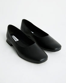 Black Diana Pumps black ballerinas with a square - cut shape - Vegan America