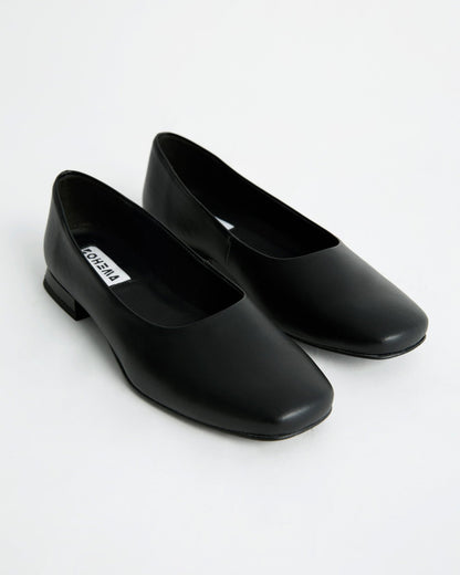 Black Diana Pumps black ballerinas with a square - cut shape - Vegan America