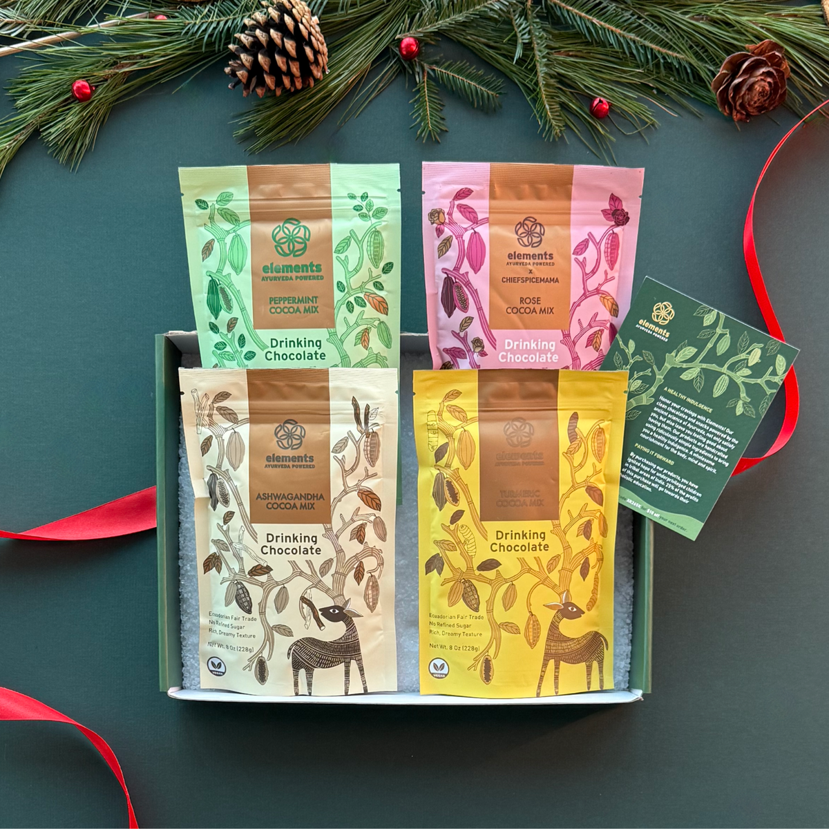 Elements Hot Chocolate Collection - VegNews (4 packs) - Vegan America