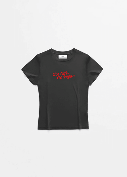 HOT GIRLS GO VEGAN BABY TEE - Vegan America