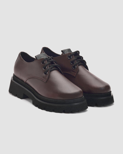 Women's Chunky Derbs No 2 Chocolate - Vegan America