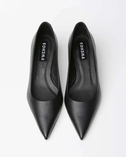 Siren Heels kitten heels style shoes made of grape - based vegan leather - Vegan America