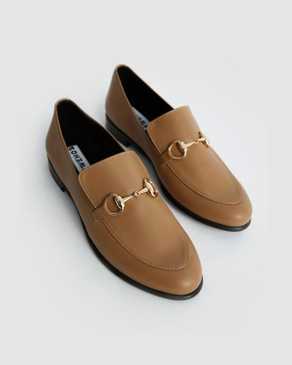 Shiv Loafers beige women's moccasins - Vegan America