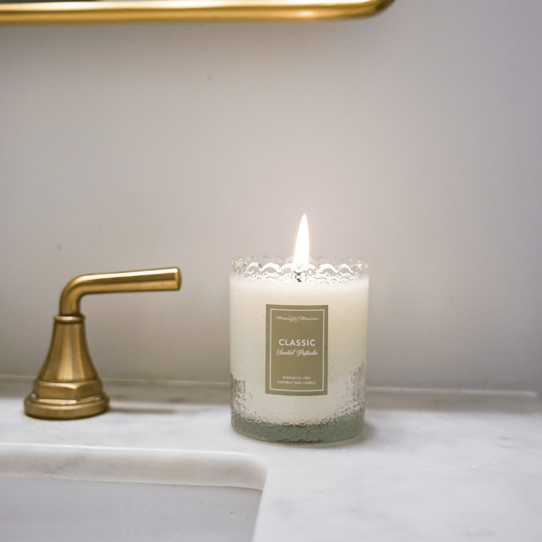 Santal Pistache Natural Candle 8oz Kaia Collection - Vegan America