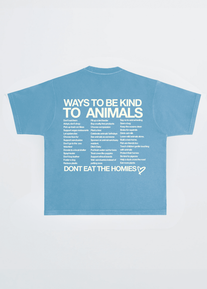 WAYS TO BE KIND TO ANIMALS TEE - Vegan America