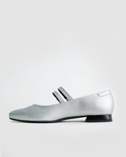 Sugar Mary Jane Pumps metallic ballerinas - Vegan America