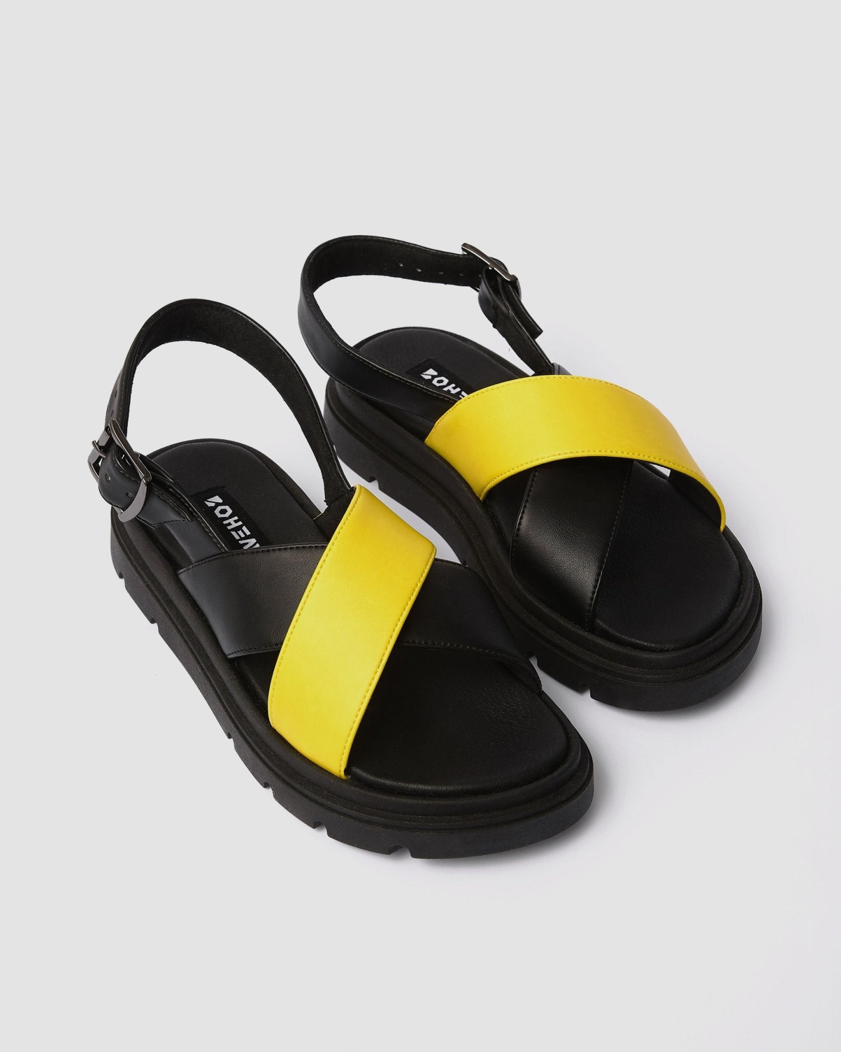 Glare Sandals Lemon made of vegan corn leather - Vegan America