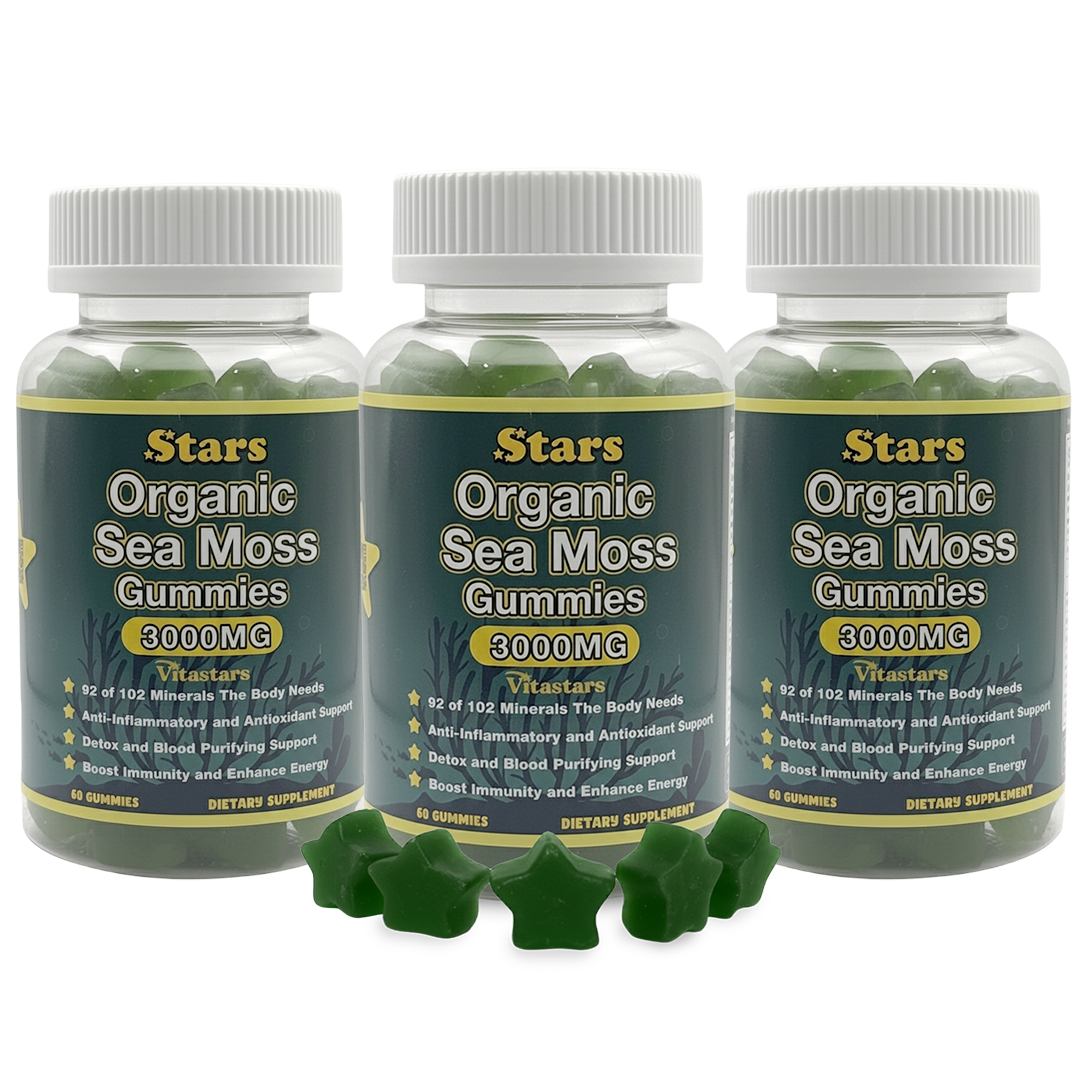 Stars Organic Sea Moss Gummies + Bladderwrack Burdock Root & Apple Cider Vinegar