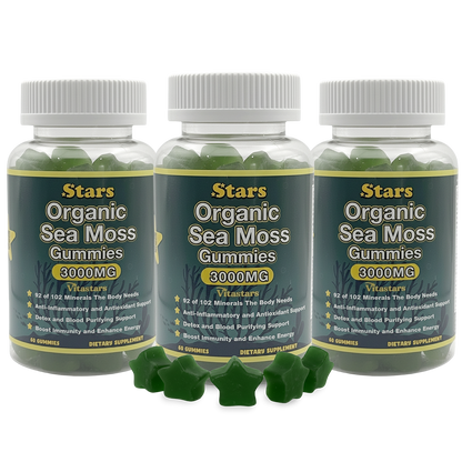 Stars Organic Sea Moss Gummies + Bladderwrack Burdock Root & Apple Cider Vinegar