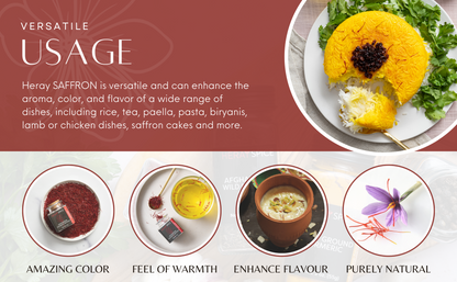 2 Grams (0.07 Oz) Heray Saffron, Afghani Superior Negin Quality