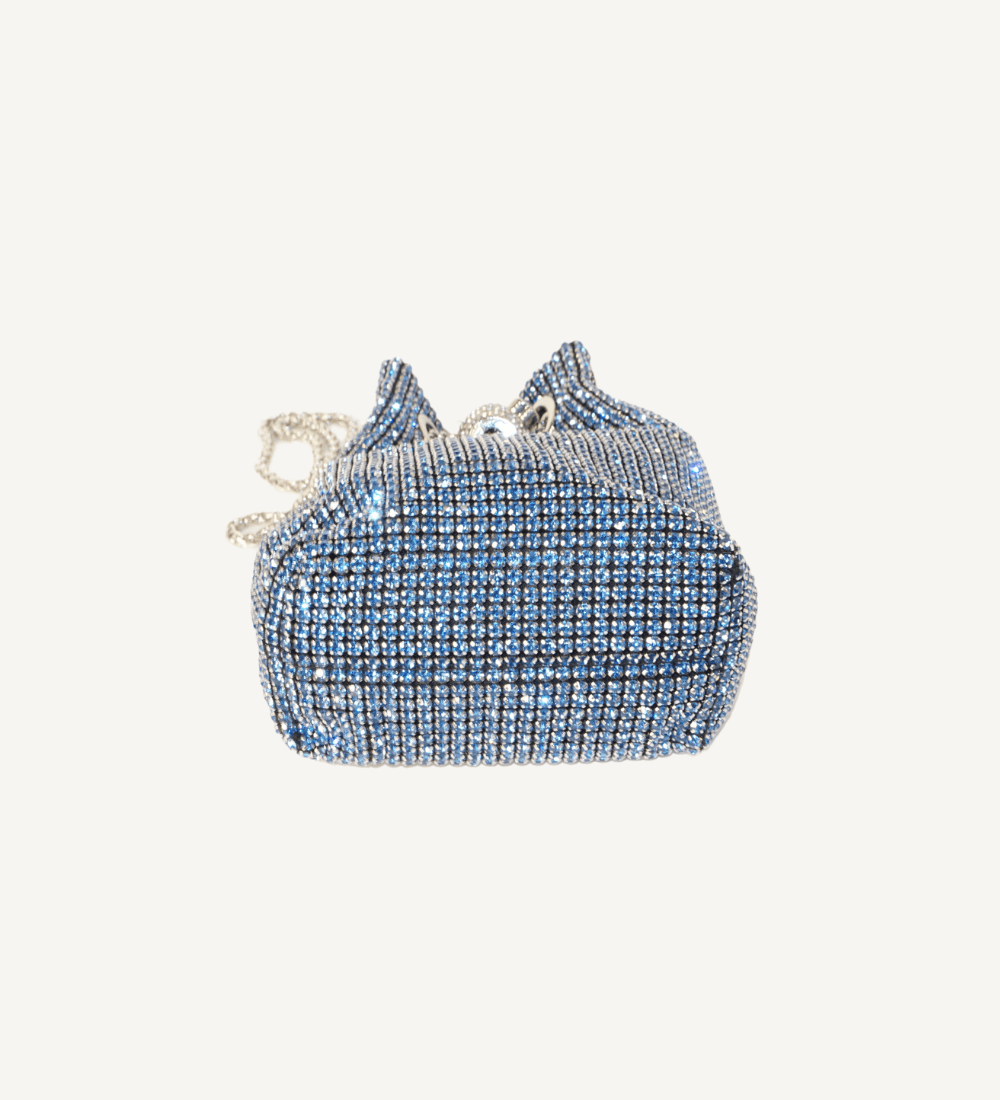 Blue Crystal Bucket Bag - Vegan America