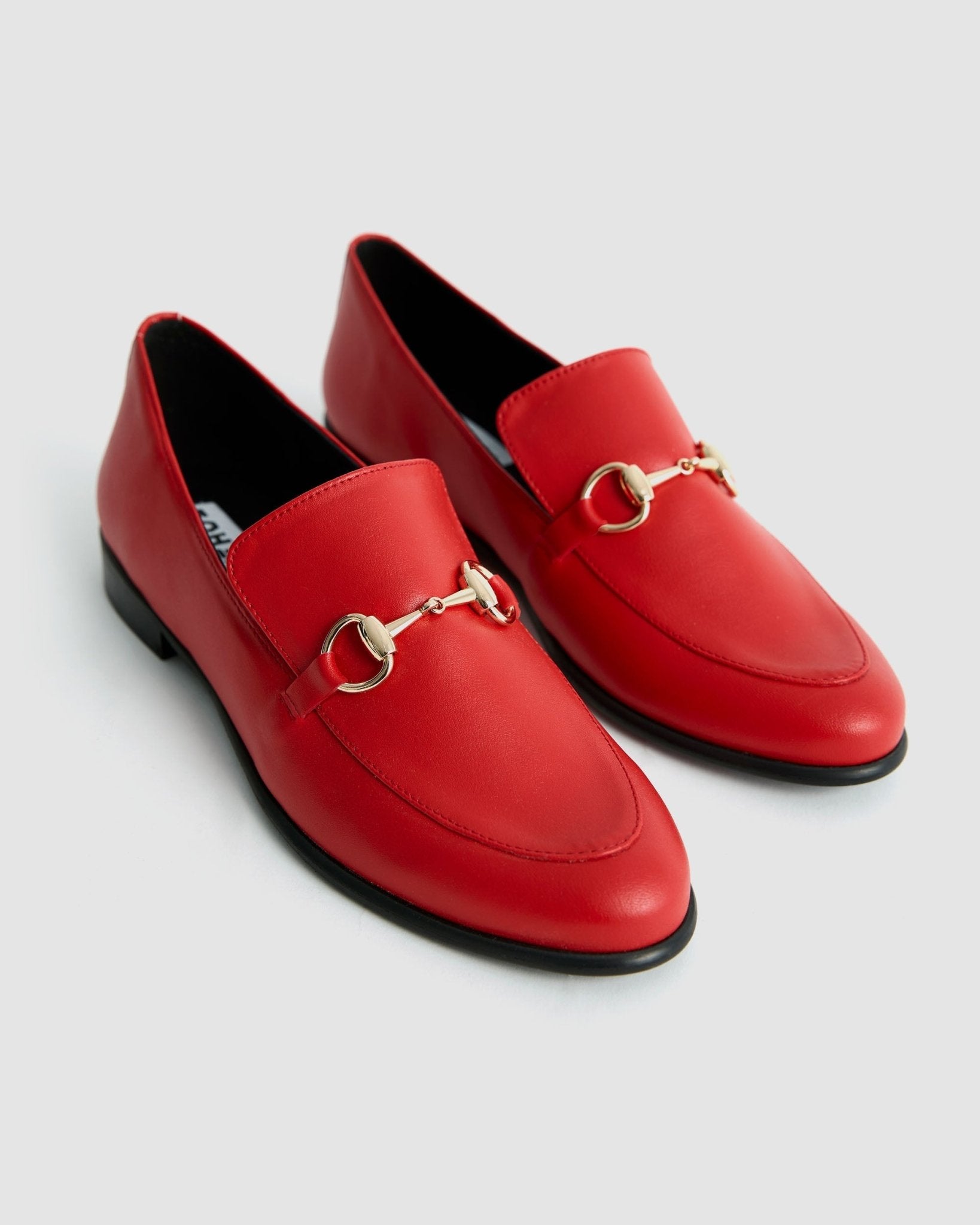 Shiv Loafers red women's moccasins - Vegan America