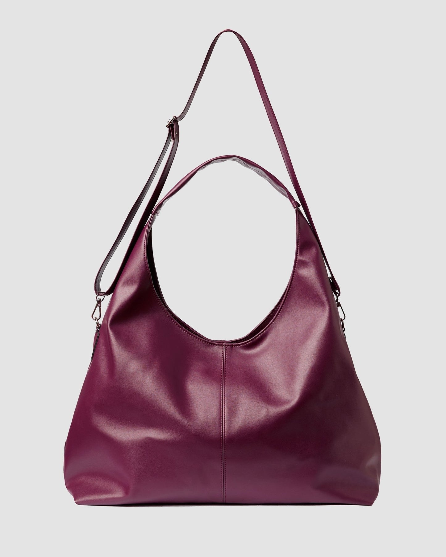 Bohema Slouchy Shopper Bag Burgund - Vegan America