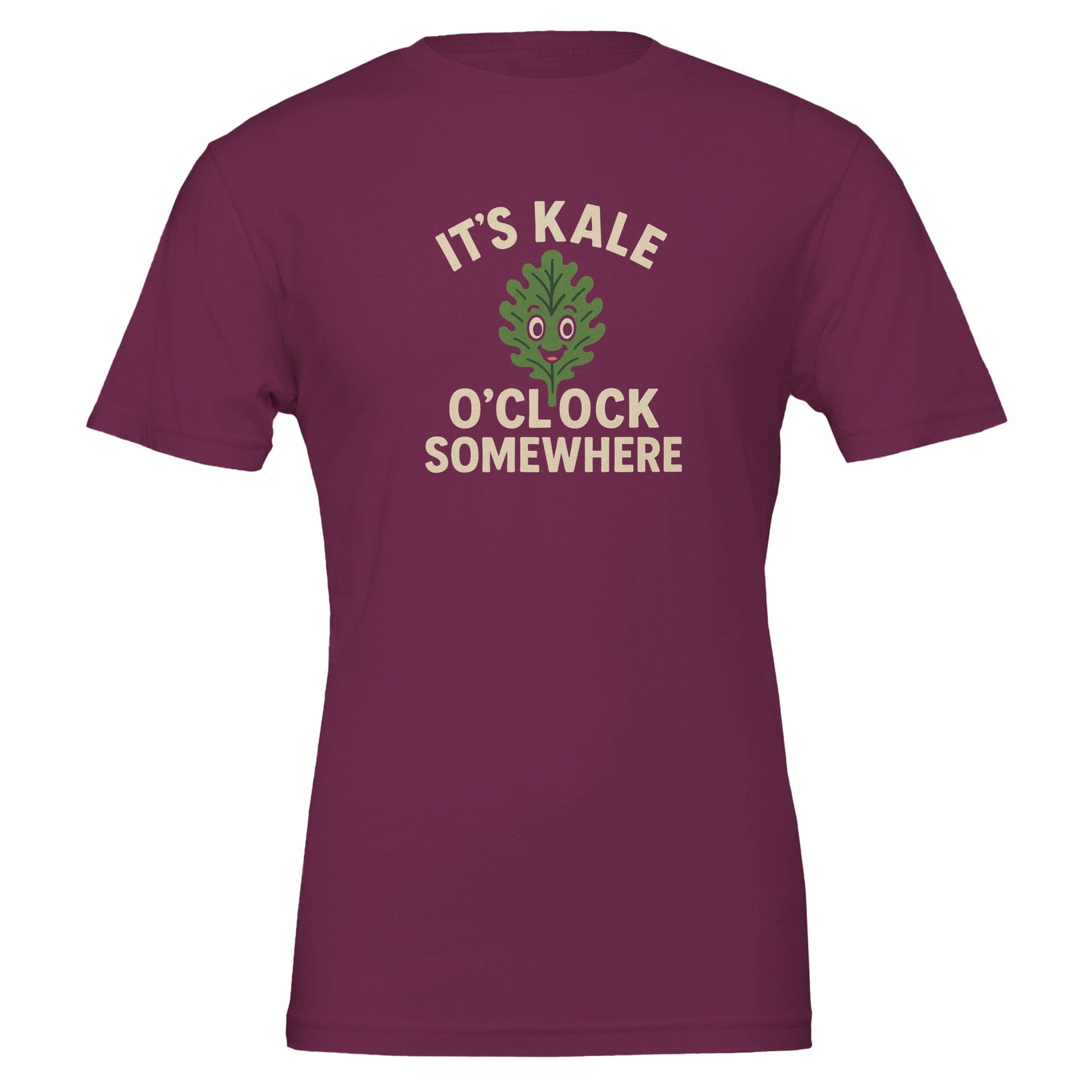 Funny Vegan Premium Tshirt - It's Kale O'clock Somewhere - Vegan America