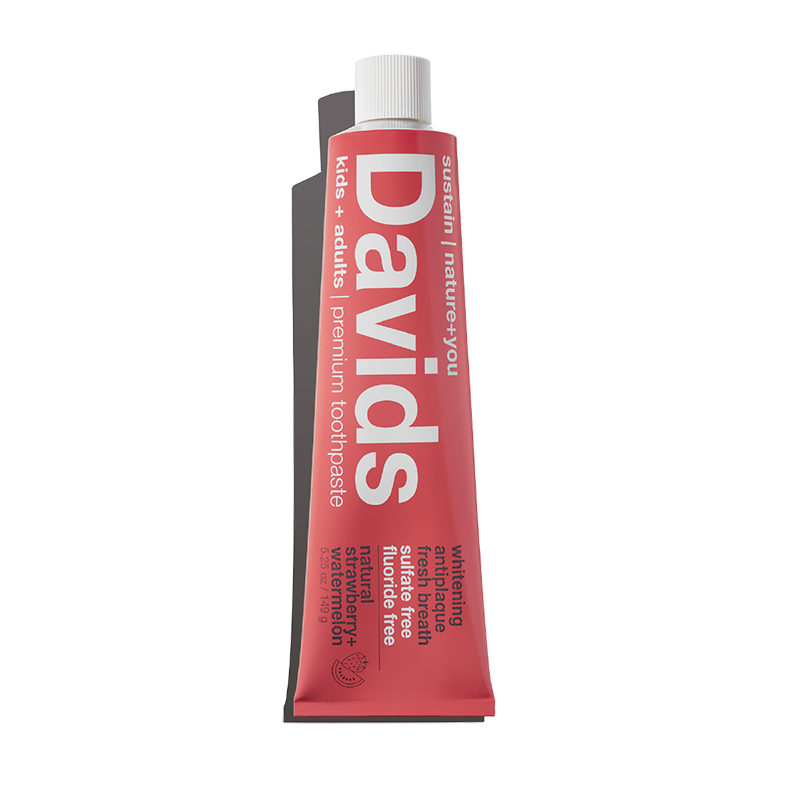 Davids Premium Toothpaste - Kids+Adults - Strawberry Watermelon