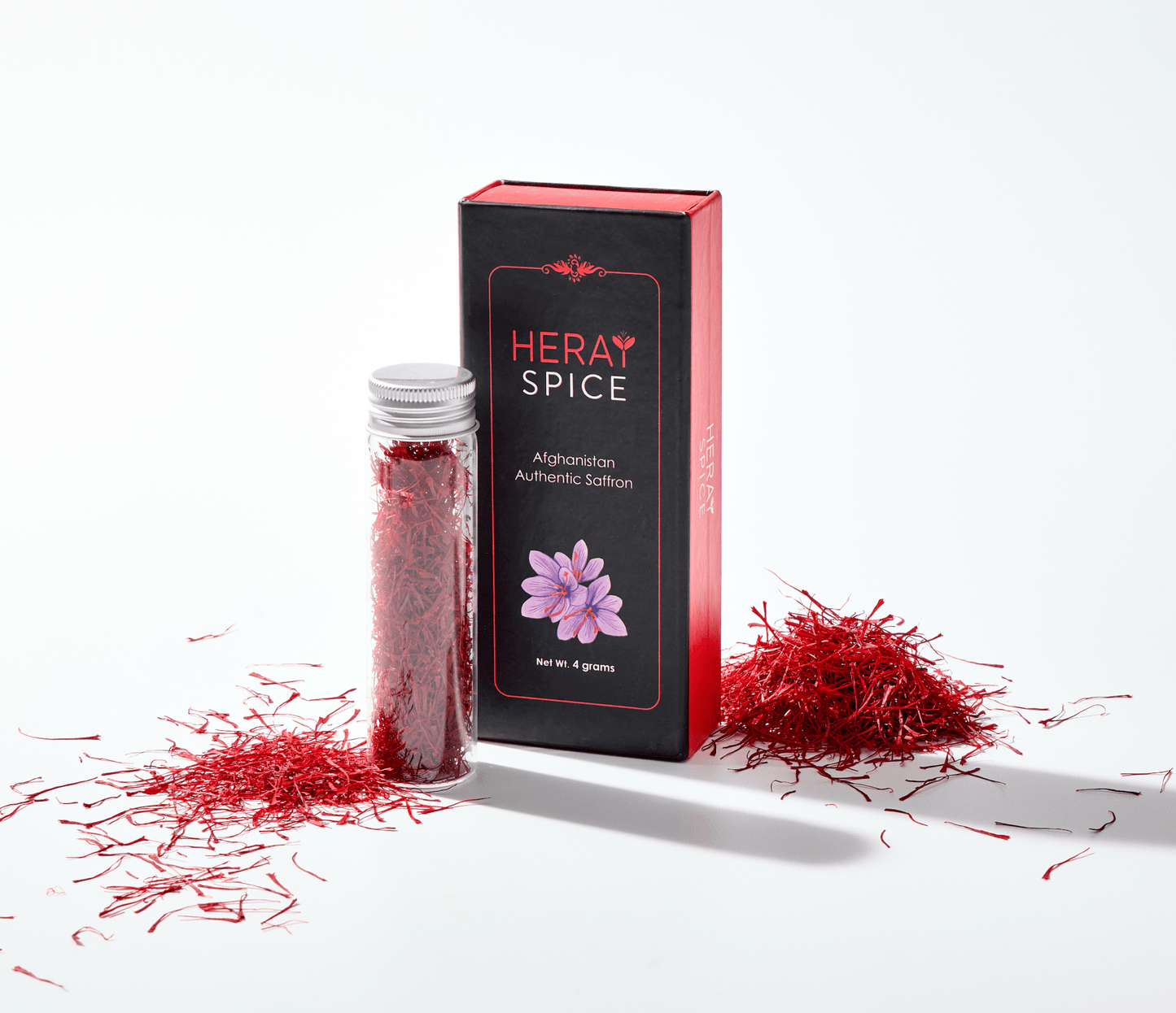 4 Grams (0.14 Oz) Heray Saffron, Afghani Negin Pushal Grade A - Vegan America