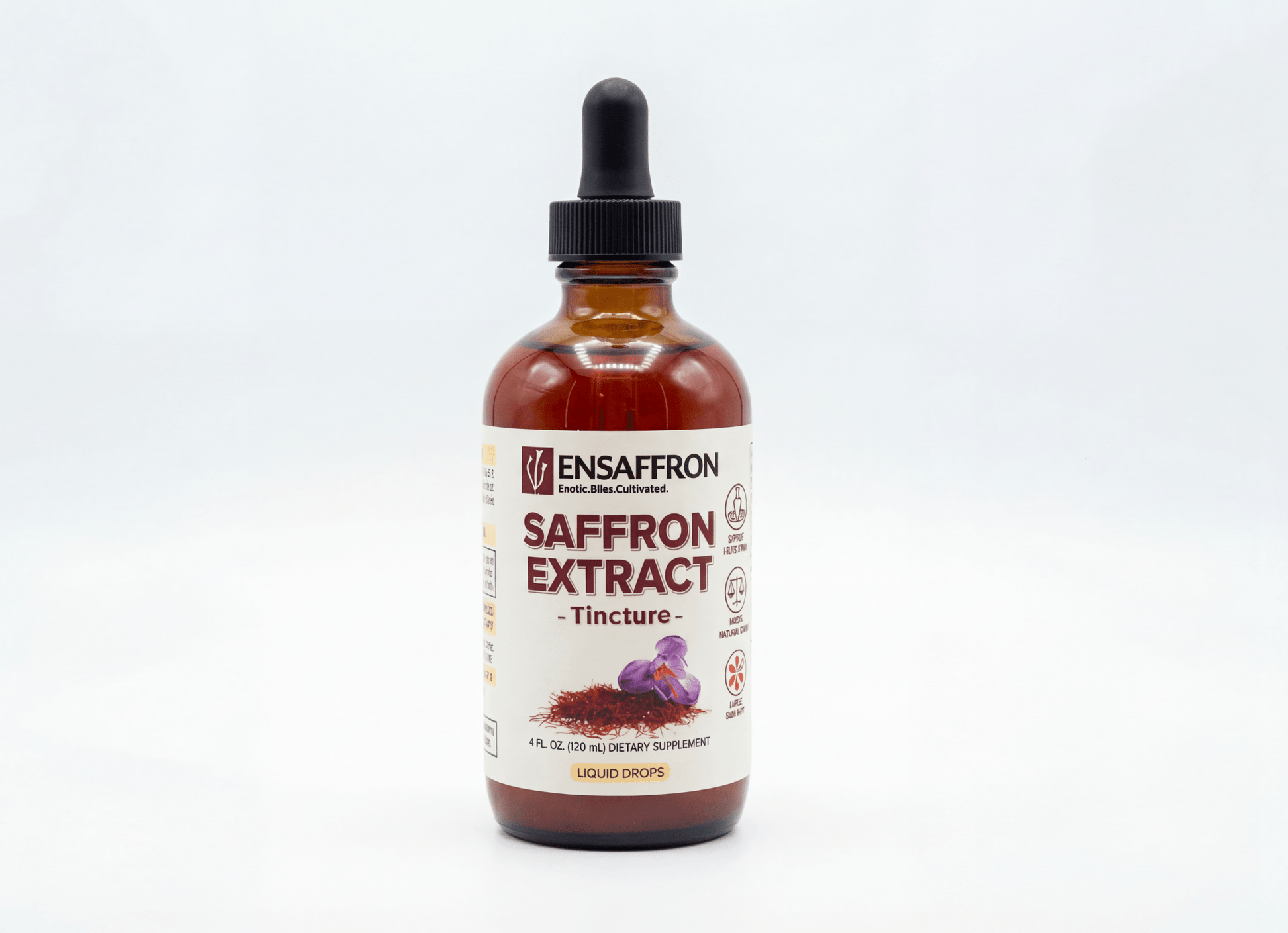 Premium Saffron Extract Tincture (Made With Pure Heray Saffron Threads) - Vegan America
