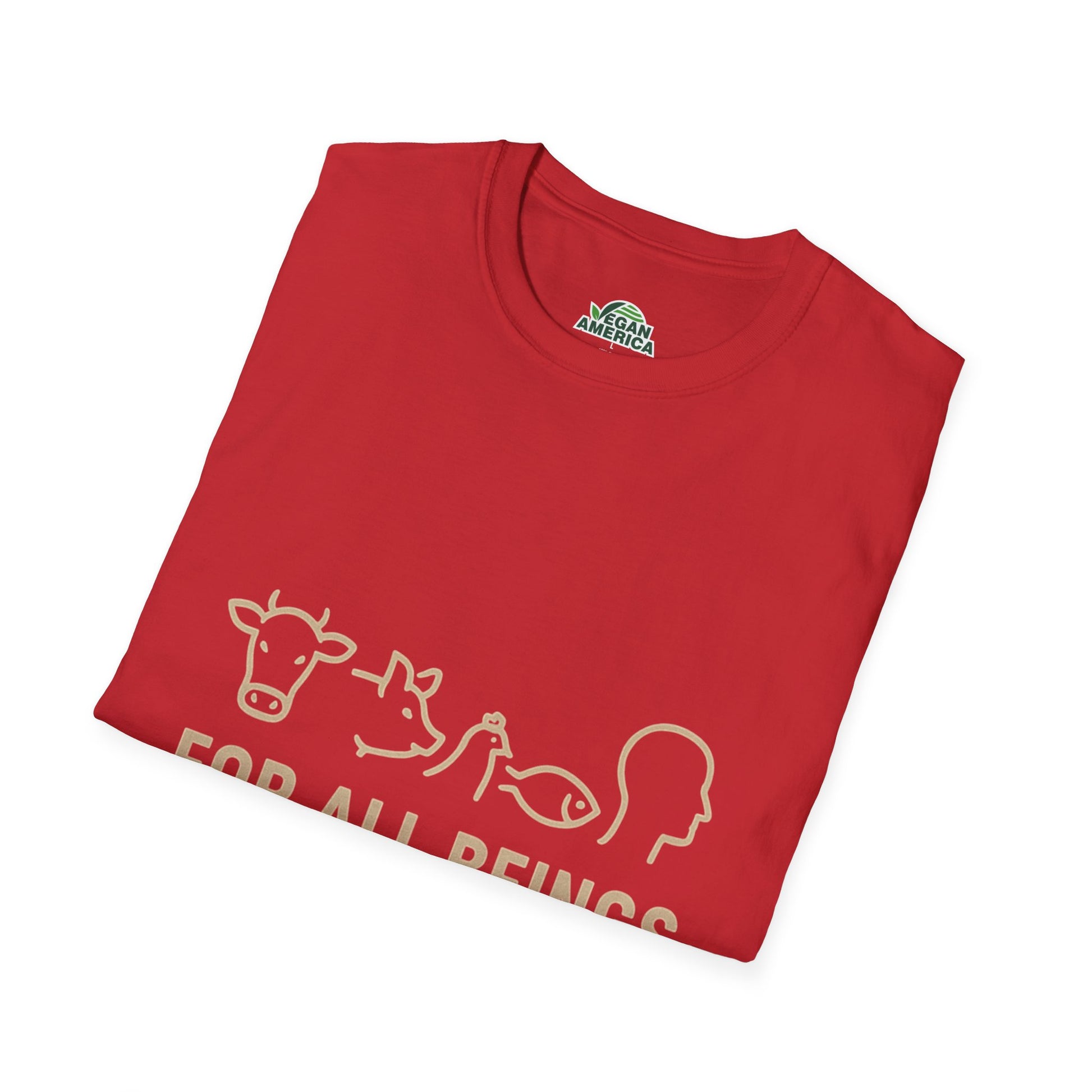 Unisex Vegan America T-Shirt, Eco - Friendly Apparel, Plant - Based Lifestyle Shirt, Perfect Gift for Vegans, Animal Rights Awareness Wear - Vegan America
