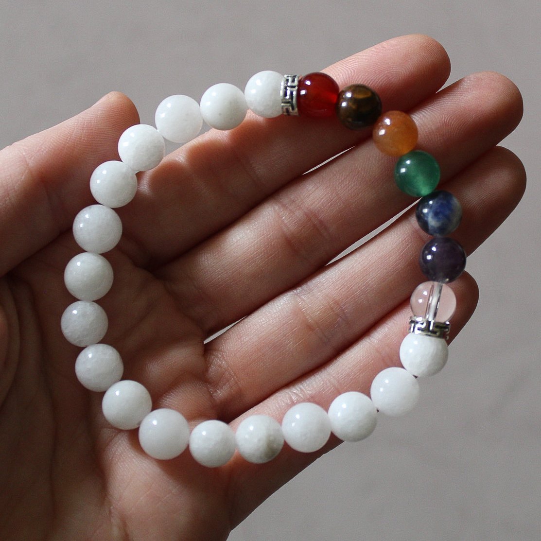 7 Chakra Crystal Healing Bracelet - Vegan America