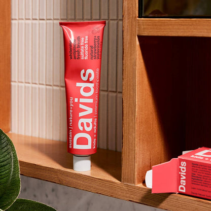 Davids Premium Toothpaste - Kids+Adults - Strawberry Watermelon