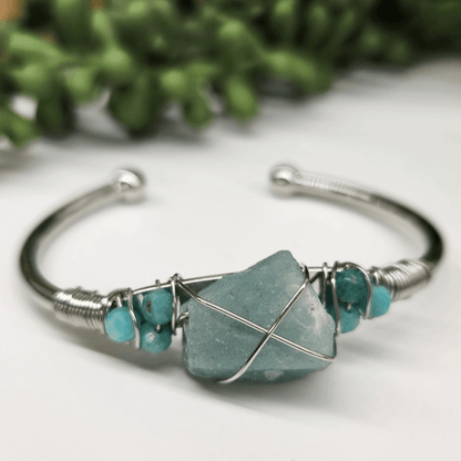Gemstone Wire - Wrapped Bracelet - Vegan America