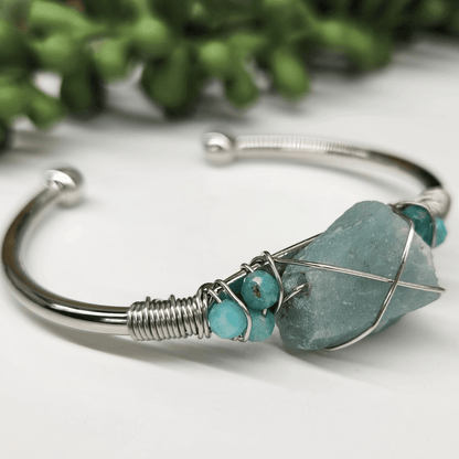 Gemstone Wire - Wrapped Bracelet - Vegan America