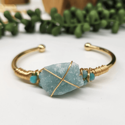 Gemstone Wire - Wrapped Bracelet - Vegan America