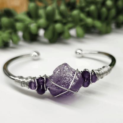 Gemstone Wire - Wrapped Bracelet - Vegan America