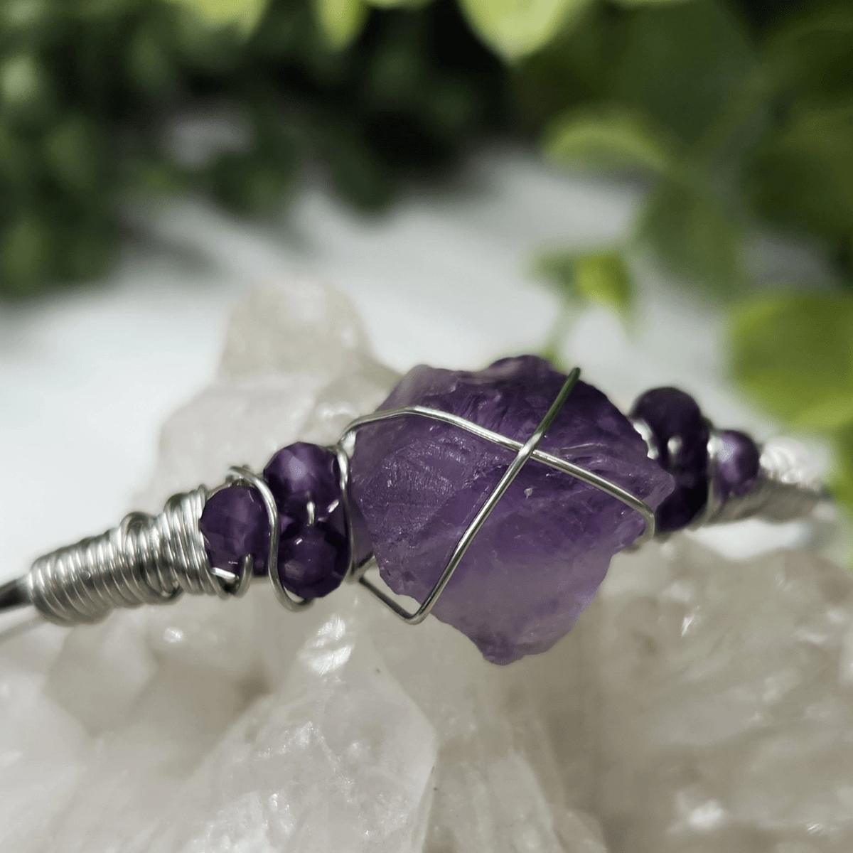 Gemstone Wire - Wrapped Bracelet - Vegan America