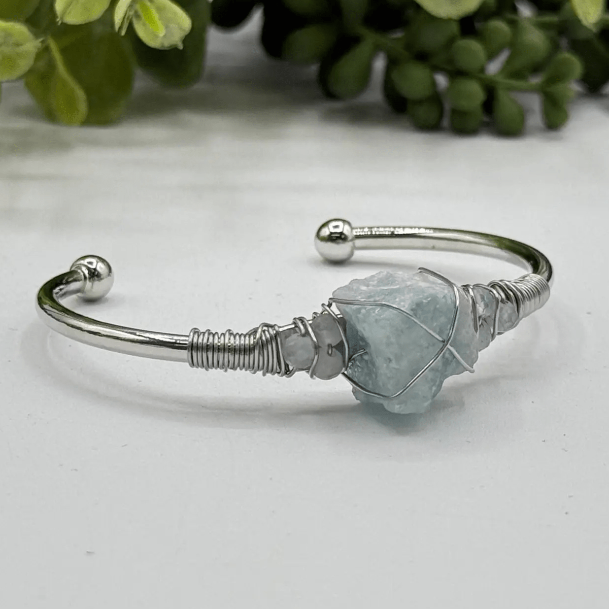 Gemstone Wire - Wrapped Bracelet - Vegan America