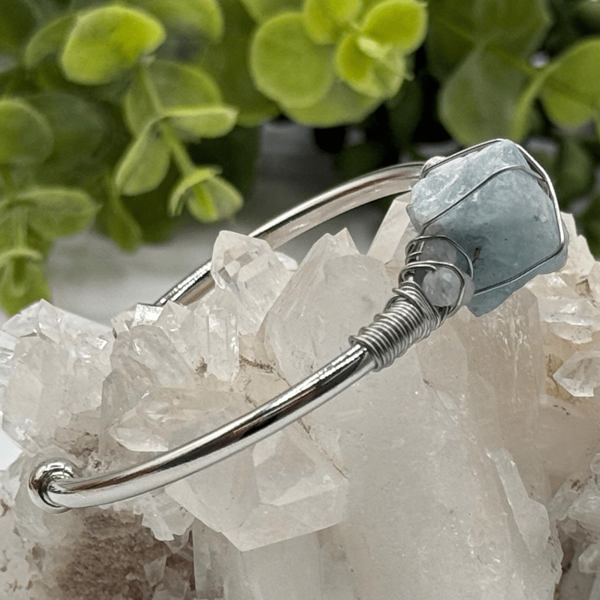 Gemstone Wire - Wrapped Bracelet - Vegan America