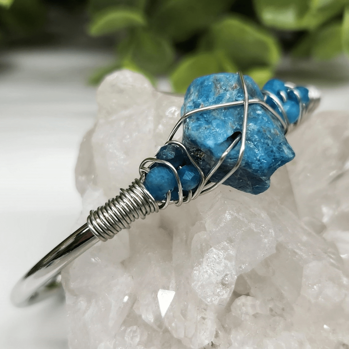 Gemstone Wire - Wrapped Bracelet - Vegan America