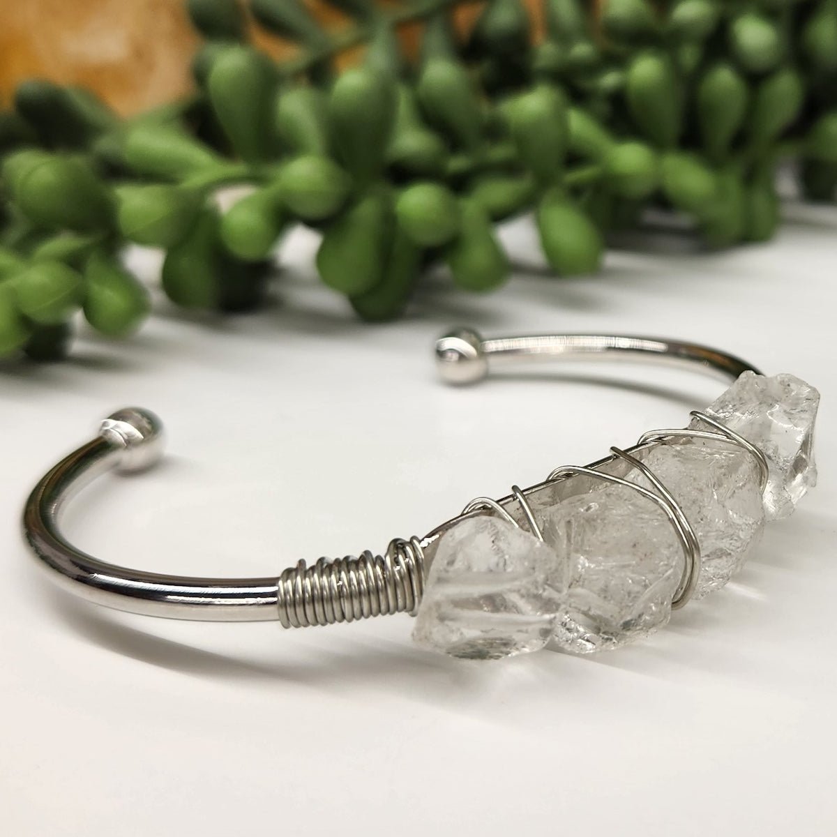 Gemstone Wire - Wrapped Bracelet - Vegan America