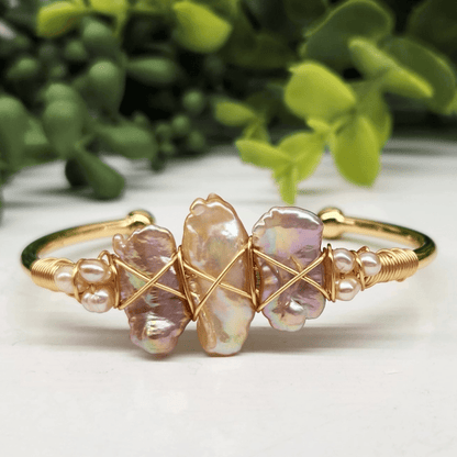 Gemstone Wire - Wrapped Bracelet - Vegan America