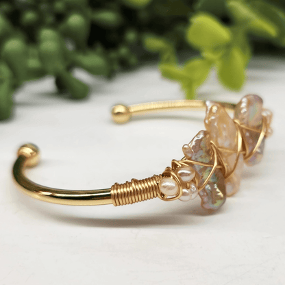 Gemstone Wire - Wrapped Bracelet - Vegan America