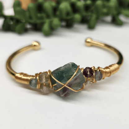 Gemstone Wire - Wrapped Bracelet - Vegan America