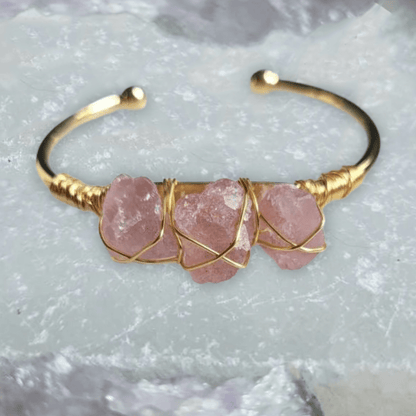 Gemstone Wire - Wrapped Bracelet - Vegan America