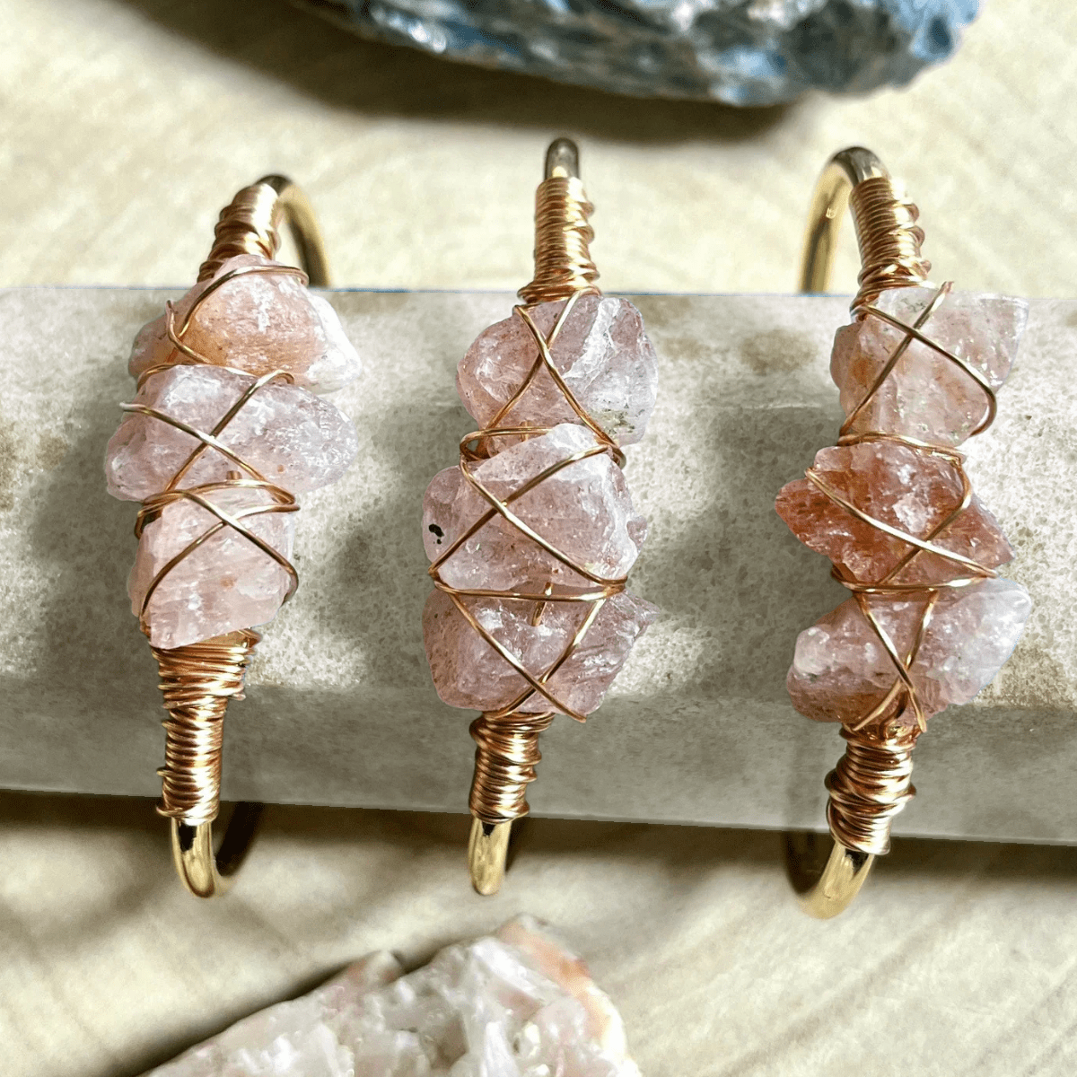Gemstone Wire - Wrapped Bracelet - Vegan America